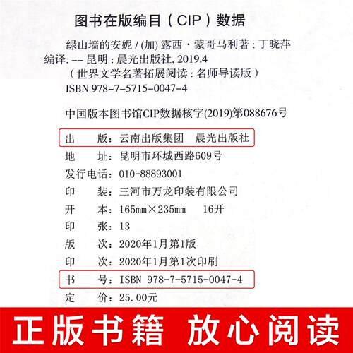 绿山墙的安妮 正版原著全集蒙哥马利原著小学生三四五六年级阅读课外书上下册青少年儿童文学经典书籍绿野仙踪世界名著小说 - 图3