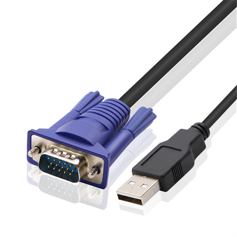 SZHY-LINK USB VGA KVM切换器连接线VGA KVM切换器高清视频转换线 - 图1