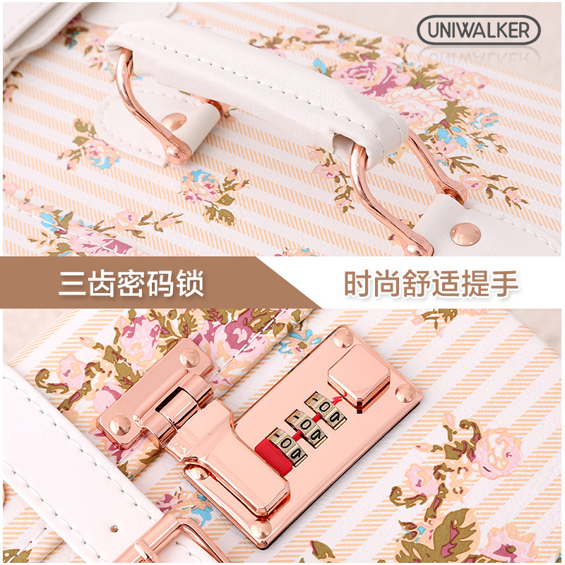 uniwalker复古20旅行箱女拉杆箱 uniwalker旅行箱