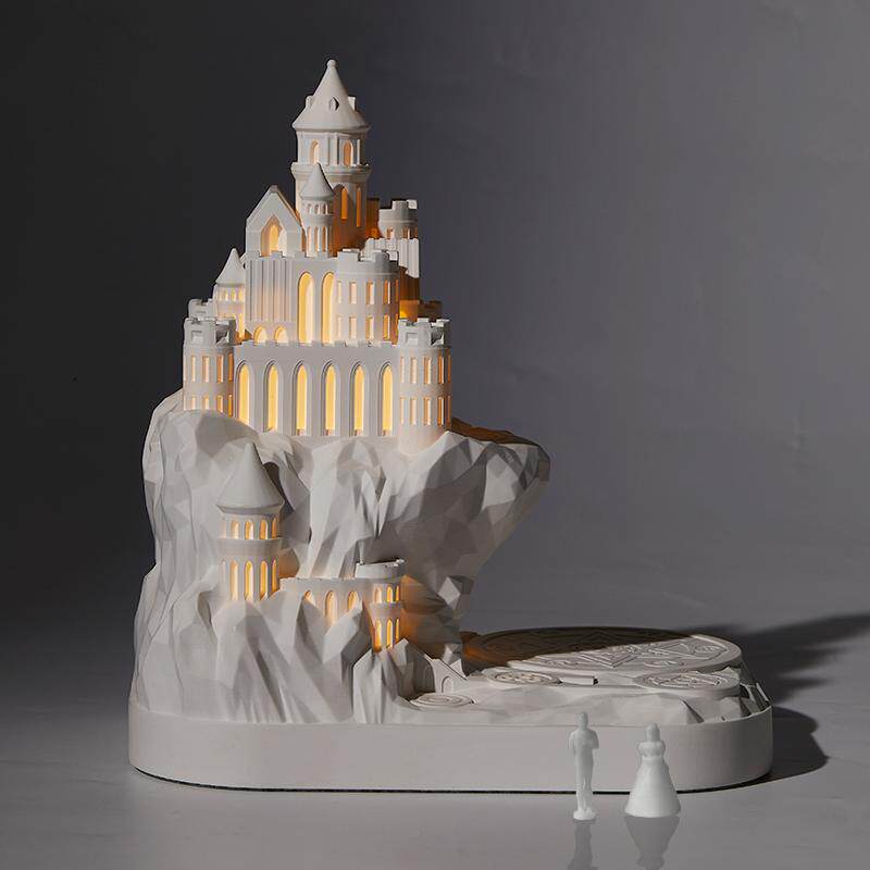 魔法城堡无线充电小夜灯床头卧室氛围台灯香薰摆件男生日结婚礼物