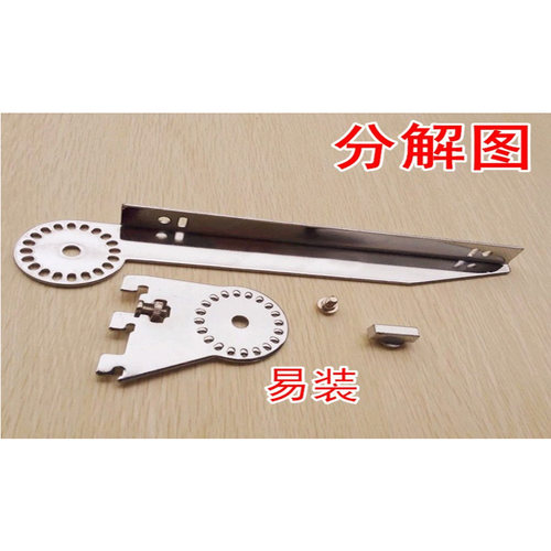 AA柱活动层板托鞋架斜托调节玻璃托活板拖aa柱卡槽左右托书架高低 - 图2