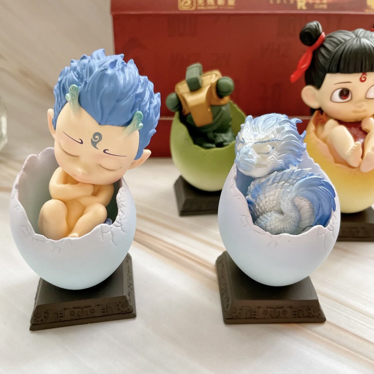 新品哪吒之魔童降世盲盒蛋宠手办敖丙申公豹车载摆件公仔生日礼物