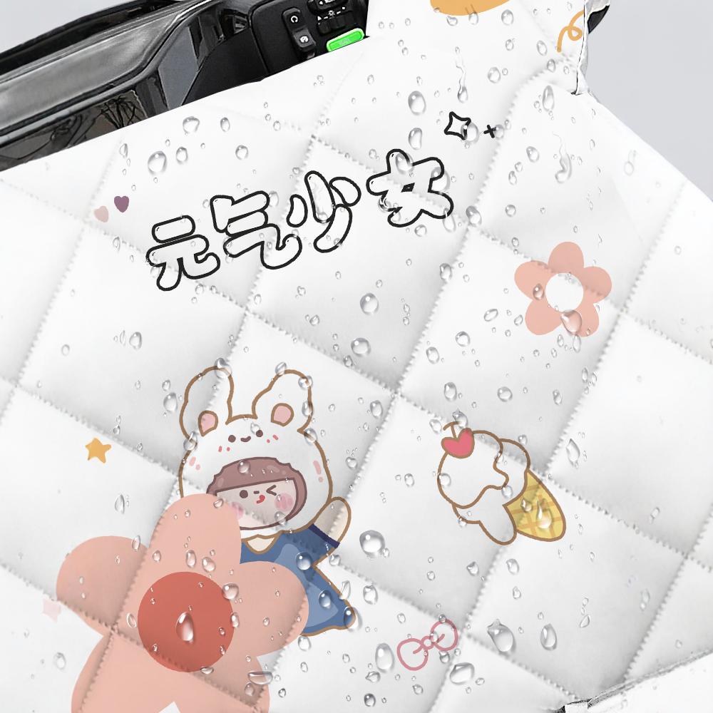 电动车挡风被四季通用双面防水防风罩摩托电瓶车冬季加厚春秋防雨 - 图2