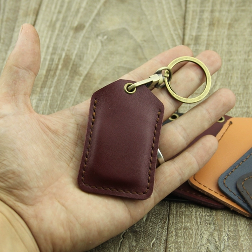 Маленький защитный чехол, кожаный чехол для проездного и картхолдер, брелок, для удостоверения личности