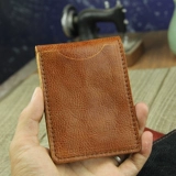 Кожаный комплект для водительских прав, ультратонкий чехол для проездного, картхолдер, из натуральной кожи