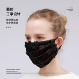 绿荫 Модная дышащая демисезонная хлопковая удерживающая тепло дыхательная медицинская маска, в корейском стиле