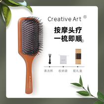 creativeart air bag comb wood comb children long hair special home massage comb head static gift giving