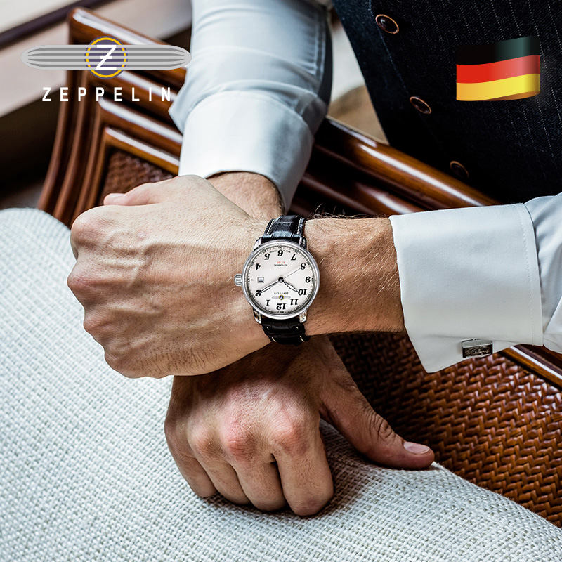 齐博林德国进口男士自动简约机械表 齐博林欧美腕表
