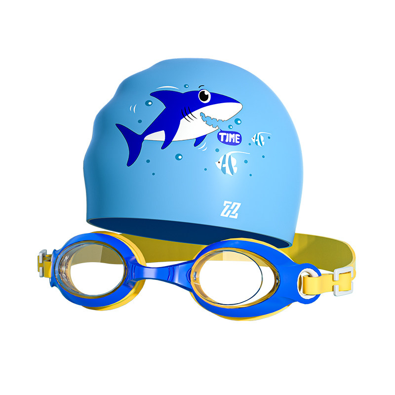 儿童泳镜防水防雾高清男女童专业护目镜泳帽套装游泳眼镜游泳装备