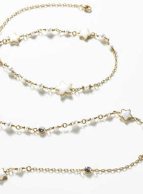 【言选好物】FOR DAYS 新款山茶花系列五角星长款项链