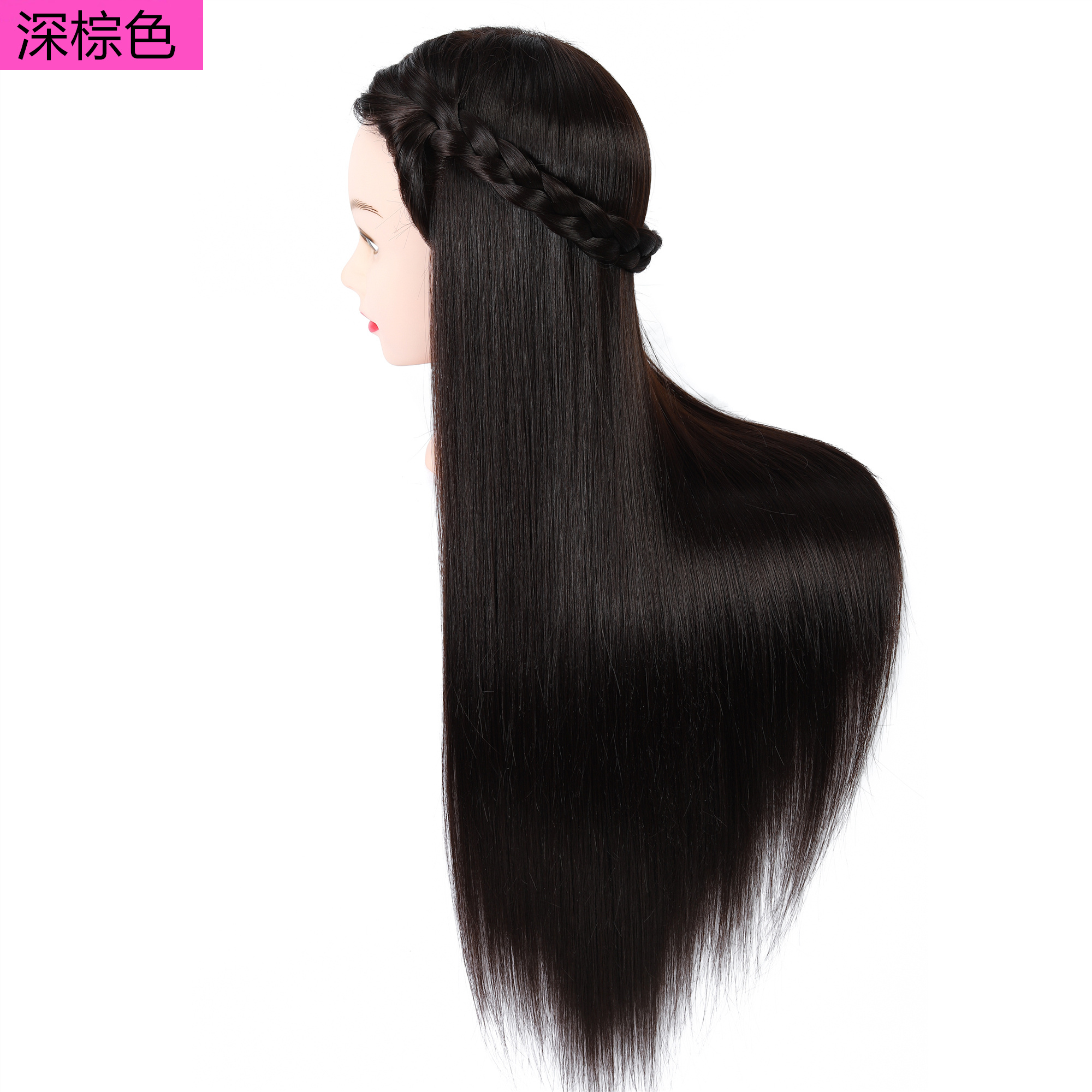 假发头模练习盘发编发化妆公仔头仿真发假人头模型美发模特头旋头,淘宝优惠券,粉丝福利购,淘宝优惠卷
