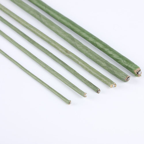 2号5号8号绿色纸包花杆手工DIY铁丝丝袜花大型纸花材料 仿真铁杆 - 图1