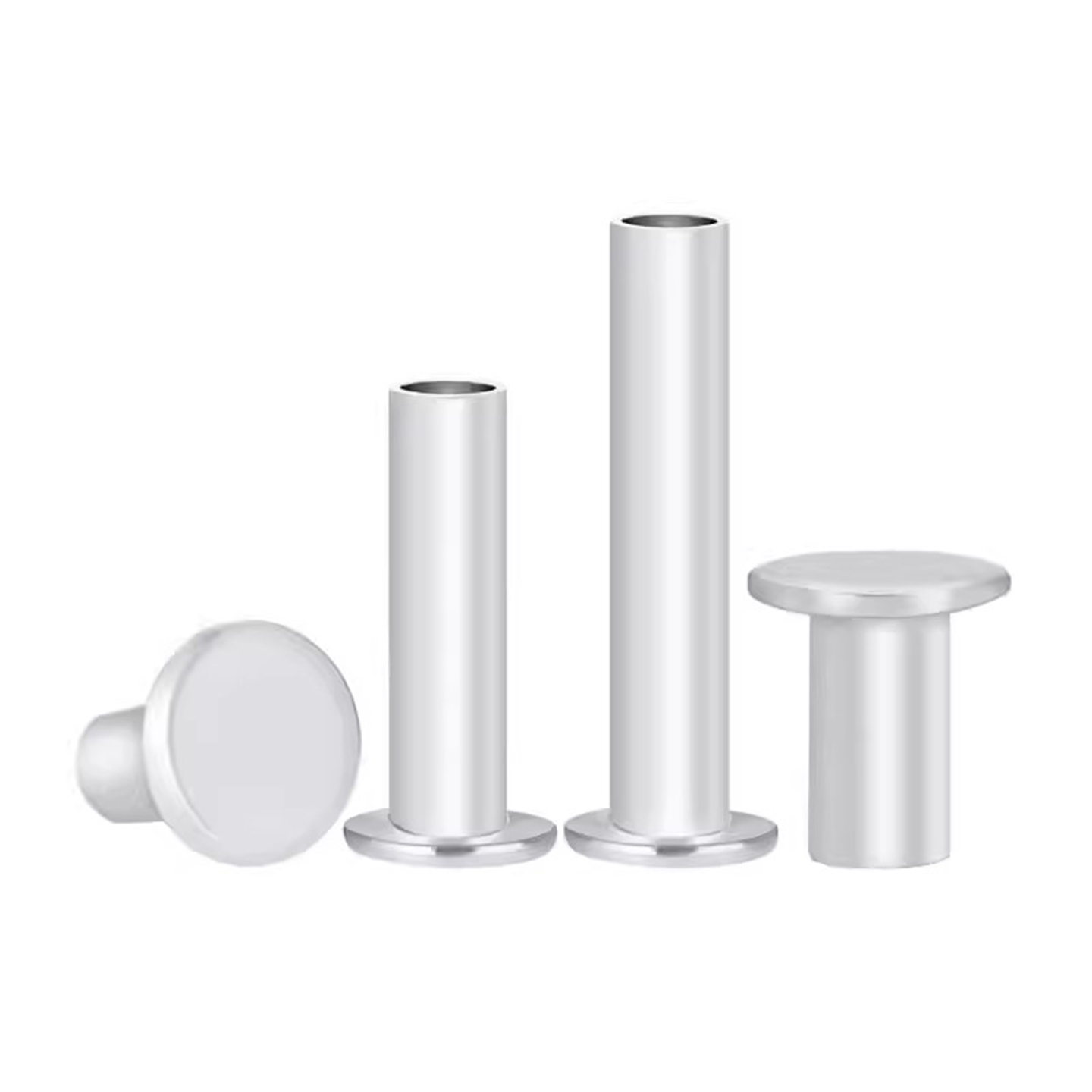 镀锌扁平头半空心铆钉GB875铁镀锌平头空心铆钉M3M4M5M6铆钉批发 - 图0