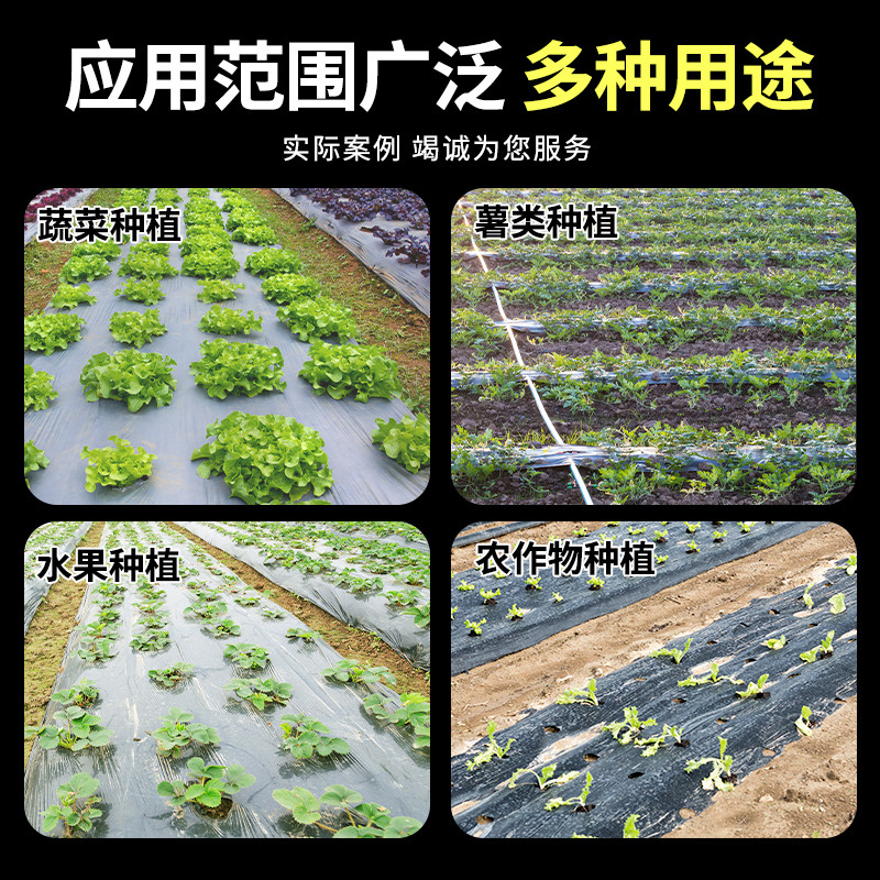 地膜种菜专用黑色加厚塑料薄膜农用种植草莓一次性黑膜盖菜防草布,淘宝优惠券,粉丝福利购,淘宝优惠卷