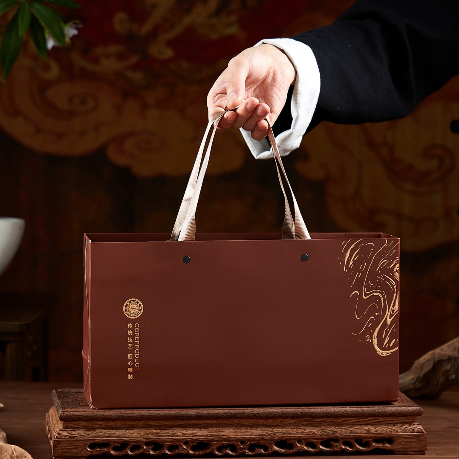 新品岩茶古树红茶大红袍肉桂袋泡摆泡12泡16泡礼品盒普洱茶包装盒,淘宝优惠券,粉丝福利购,淘宝优惠卷