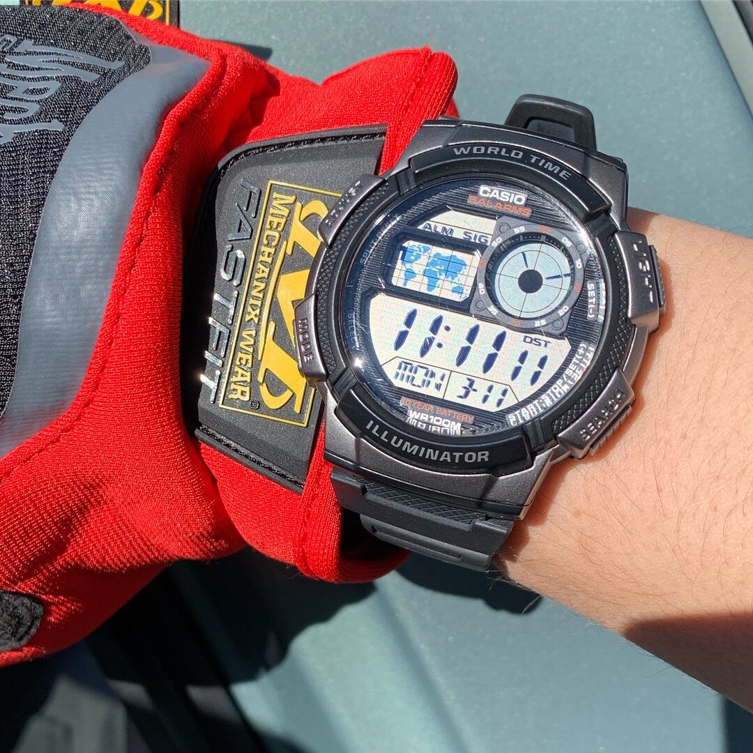 【深度防水】卡西欧CASIO 电子表电力十年学生手表男AE-1000W-1A - 图0