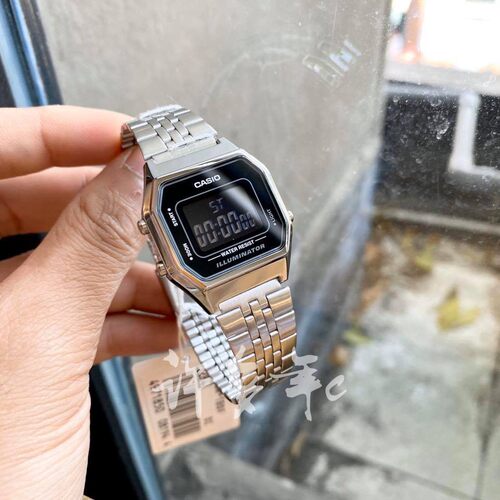卡西欧CASIO 复古电子小方块表女士手表LA680WA-2B/7D LA670WA - 图0