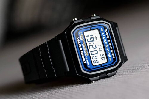 【便宜又好戴】日版卡西欧CASIO F-105W塑胶方块电子手表男女表钢 - 图1