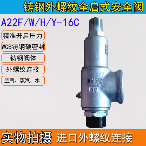 A22F/Y-16P/C天燃气安全阀不锈钢铸钢气体弹簧式安全阀 DN15~DN80 - 图3