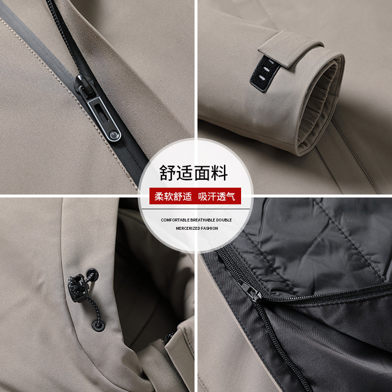 雪中飞男士秋冬季可拆卸内胆夹克 雪中飞靓浩夹克