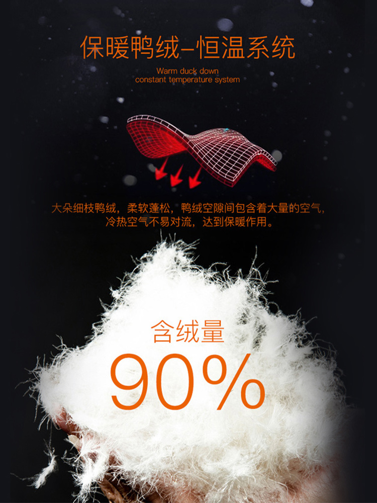 雪中飞中老年羽绒服男短款 雪中飞靓浩羽绒服