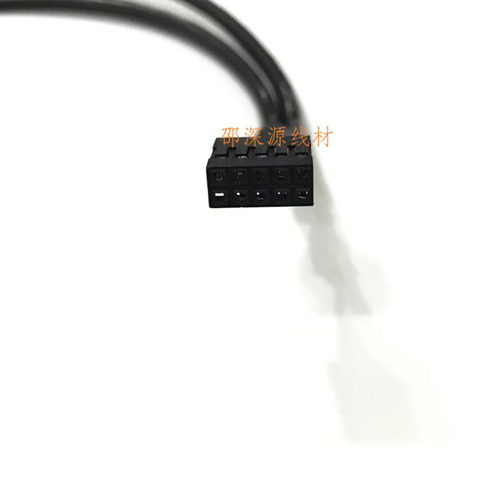 带螺丝孔 可固定面板主板9针杜邦对双USB2.0母转接线一分二 - 图1