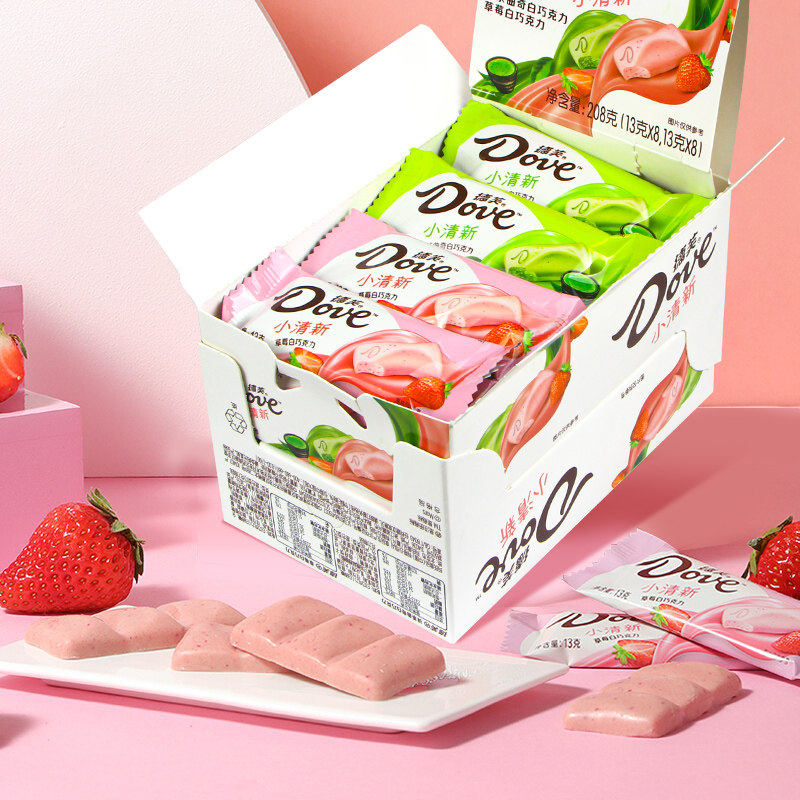 德芙白巧克力208g礼盒装小清新抹茶芒果草莓白巧网红小吃休闲零食,淘宝优惠券,粉丝福利购,淘宝优惠卷