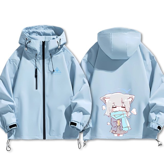 Hooded autumn and winter new loose windproof jacket