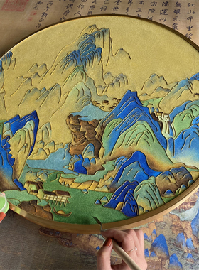 钉丝绕掐丝珐琅画diy材料包