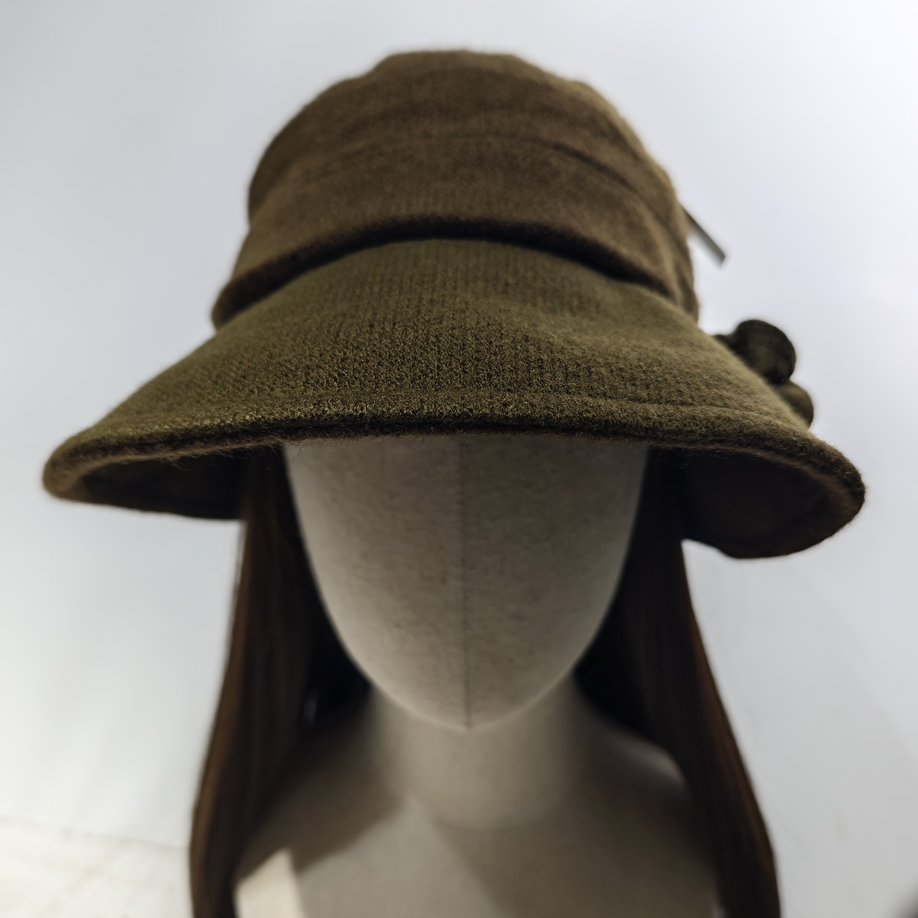 日单 侧边蝴蝶结装饰女士秋冬防寒帽防晒帽 小码54-56,淘宝优惠券,粉丝福利购,淘宝优惠卷