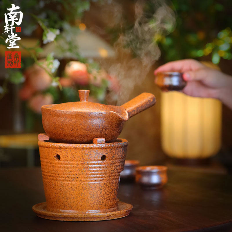 冬天围炉煮茶复古紫砂大圆底炉酒精炉烧水明火炉子户外煮茶炉套装,淘宝优惠券,粉丝福利购,淘宝优惠卷