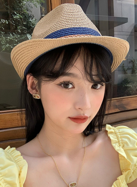 遮阳草帽女大头围夏天防晒沙滩