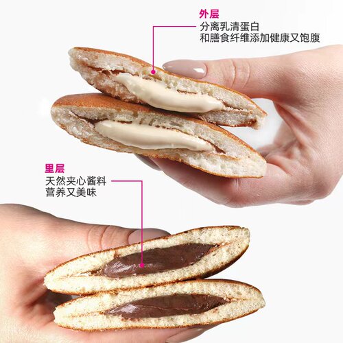 bombbar乳清蛋白棒曲奇饼干舒芙蕾布朗尼铜锣烧营养饱腹代餐健身 - 图1
