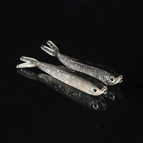 英莱特软体鱼路亚软饵叉尾铅头钩t尾软虫拟饵仿真饵2g 6.5cm - 图2