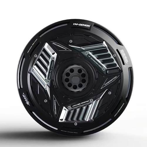 豫玛7代恶魔电机小牛九号10/12寸2500w 3500WP省电瓦片版碟刹电机 - 图0