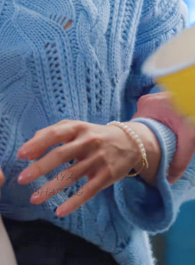 骄阳似我聂曦光赵今麦同款手链复古轻奢小众天然淡水珍珠锆石手串