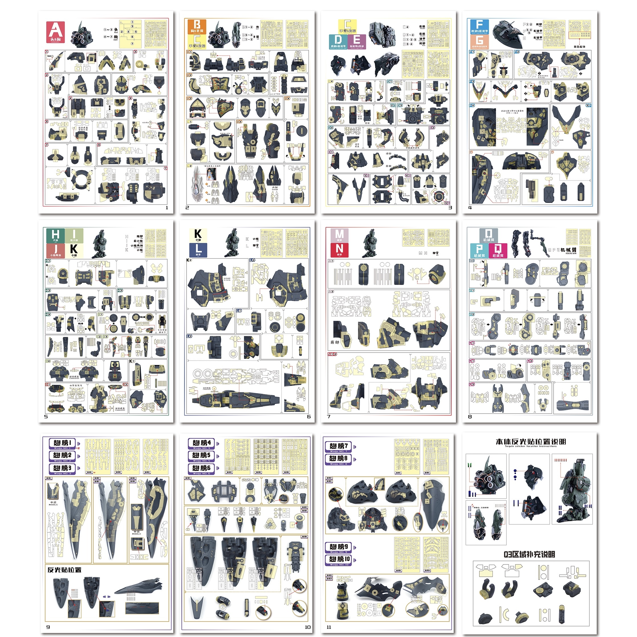 NewC新月遮盖 VN刹地利gk高达 喷涂专用预切割遮盖纸 - 图0