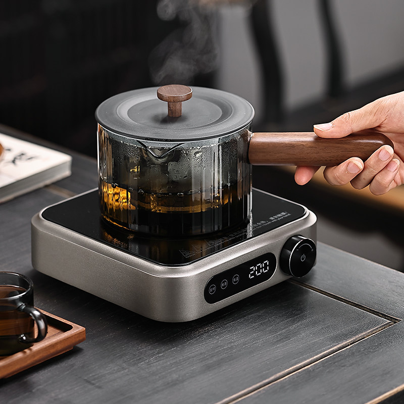 电陶炉煮茶壶套装高硼硅玻璃加厚侧把壶耐高温煮茶器围炉小型家用,淘宝优惠券,粉丝福利购,淘宝优惠卷