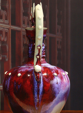 禹州神垕孔家钧窑商务礼品摆件