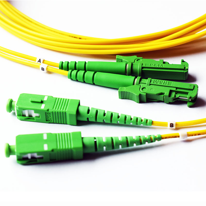 飞秒E2000/APC-SC/APC3米单模双芯光跳线跳纤尾纤光连接线广电用8度duplex fiber Patchcord直发香港澳门台湾 - 图1