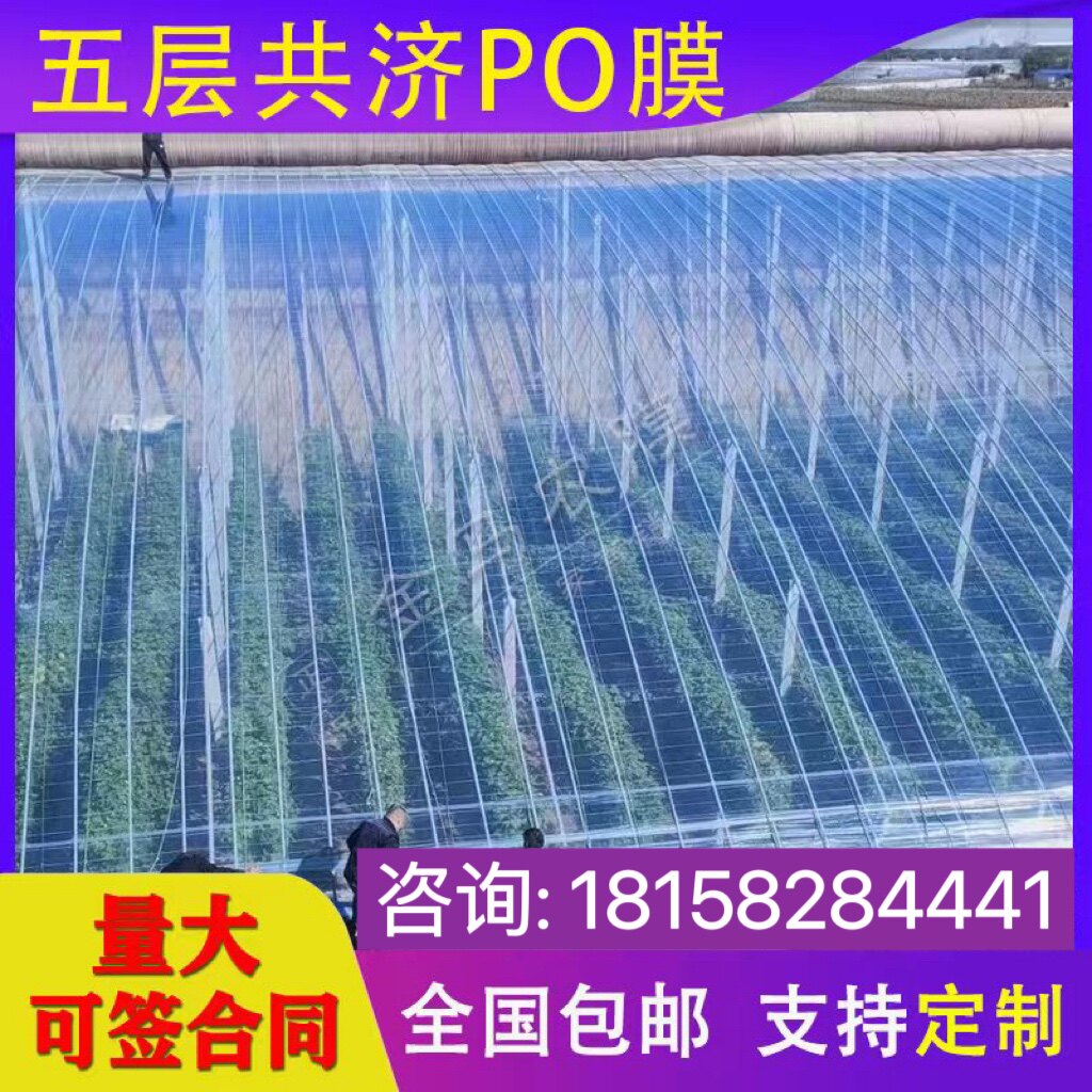 进口消雾膜五层共挤PO膜大棚塑料膜无滴膜透明加厚养殖蔬菜保温膜