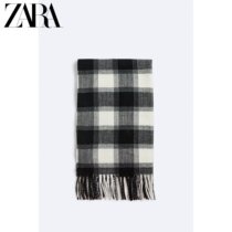 ZARA2023 Winter New Pine Mens Fitted Plaid Scarves 3920359330