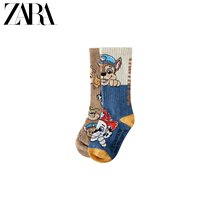 ZARA winter new baby toddler with two double suits of Wang Wang Great Merit Printed Socks 2496549746