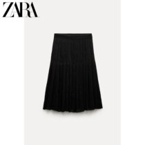 ZARA24 spring new pint womens dress ZW Series Whistle Skirt 2201361800