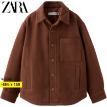 ZARA Discount Season Boy Clothing Boy Velvet Shirt Jacket 5854760701