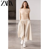 ZARA new womens dress pleated waist up half body dress 2252653712