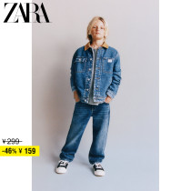 ZARA Discount Season Boy Dress Boy Long Sleeve Flap Collar Denim Jacket Jacket 1213684427