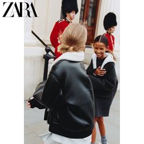 ZARA winter new childrens clothes girls loose bifacial pilot jacket jacket 0562753800