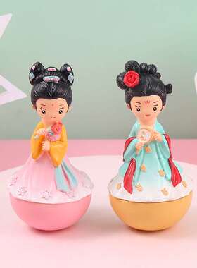 大唐夜城不倒翁小姐姐汉服娃娃