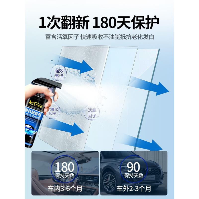 汽车塑料件除黄剂还原剂上光镀晶内饰保养通用轮胎光亮剂抛光美容-图1